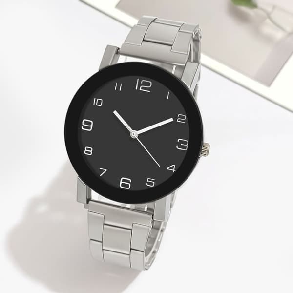 Quartz Watch Numerals Watch SORT black