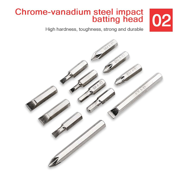 Iskuruuvimeisseli Set 13kpl 13kpl 13PCS