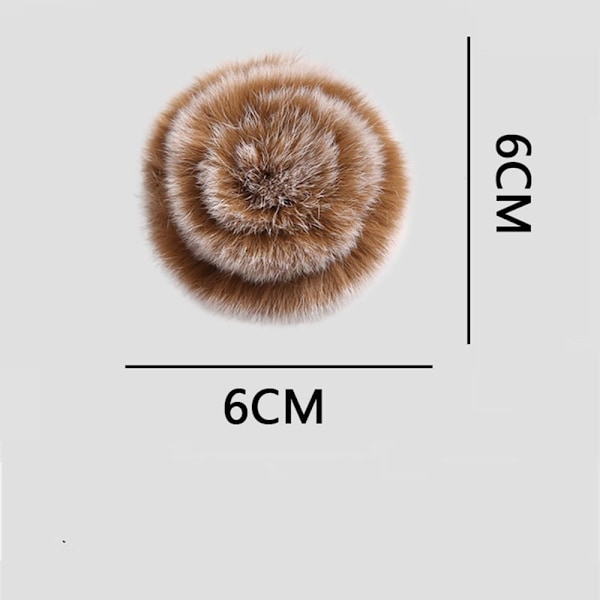 1 pari Shoe Decorations Clip Charm solki RUSKEA brown