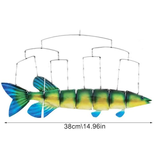 Tropisk fisk konst Wind Chime hänge prydnad Hantverk