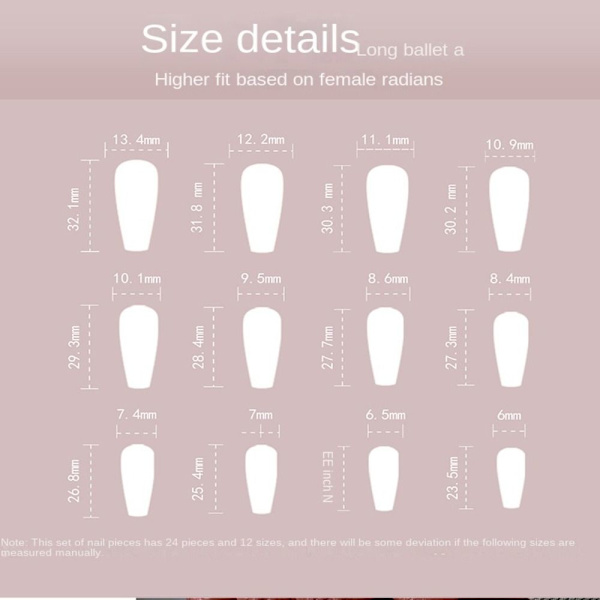 Falska naglar Fake Nails JP2810 JP2810 JP2810
