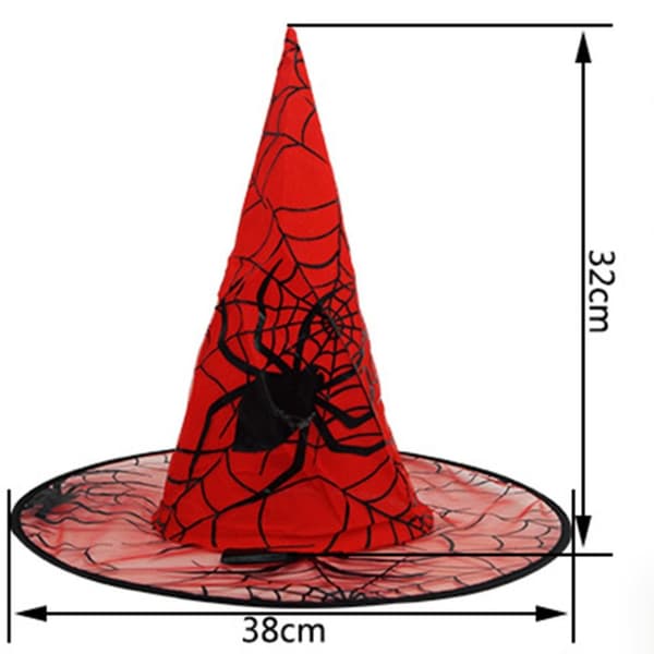 Halloween Witch Hat Terävä hattu MUSTA black