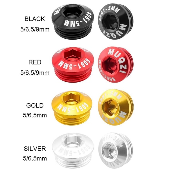 2st Cover Cykelpedalreparation SVART 9MM Black 9mm