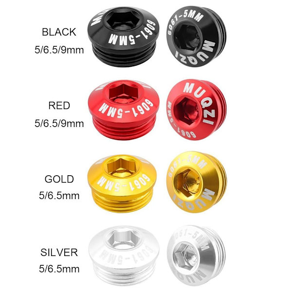 2stk Cykel Pedal Cover Cykel Pedal Reparation RØD 5MM Red 5mm