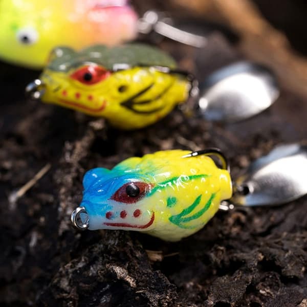 Bløde frø-agn i gummi A A A