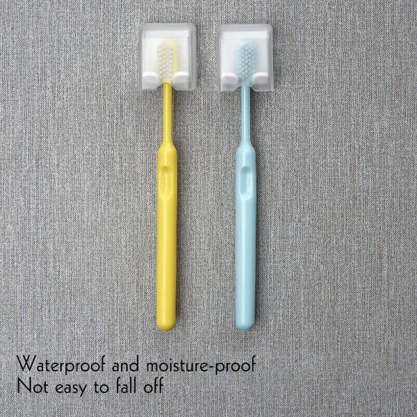 5st Väggmonterad tandborsthållare Tandborstförvaring white