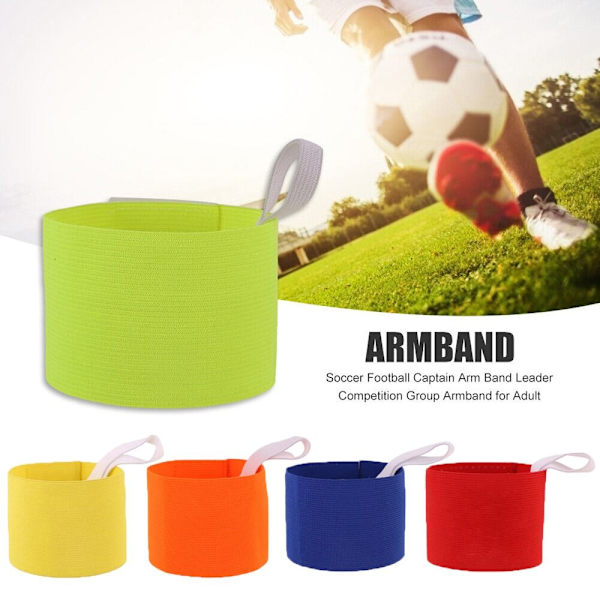 4st Fotbollsarmband Fotbollsarmband GUL Vuxen Vuxen Yellow Adult-Adult