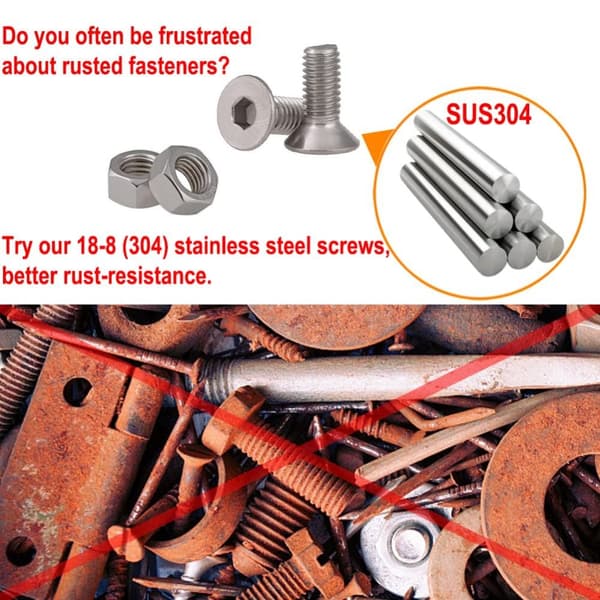 940stk Skrue Sortiment Flat Head Socket Cap Skruer Bolter og