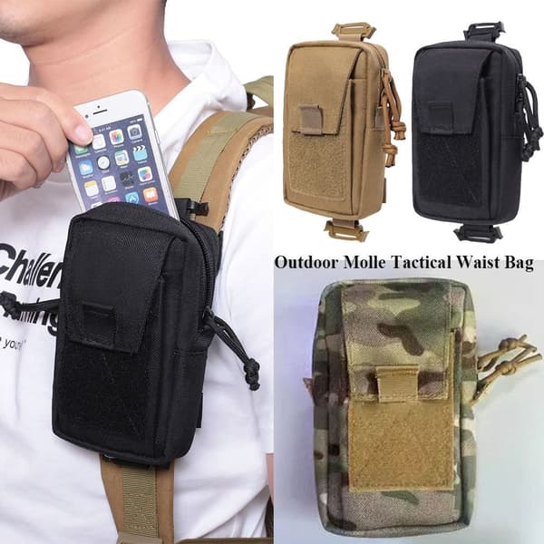 Molle Tactical Bag Taljetaske SORT Black