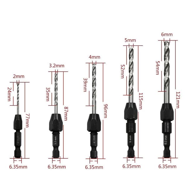 Twist Drill Drill Bit Åpningshull Bit