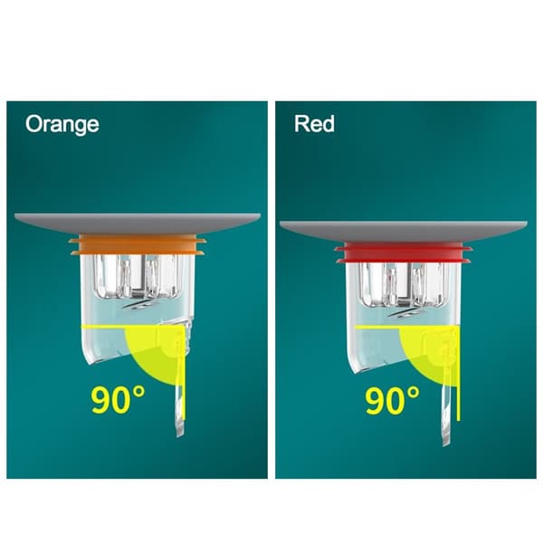 Gulvsluk Avløpsdeksel ORANSJE orange