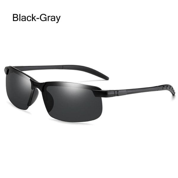 Night Vision-briller Kjøresolbriller for menn SVART-GRÅ Black-Gray