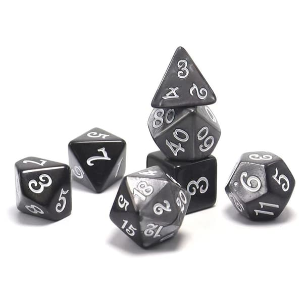 7 stk/sæt DND-terninger Polyhedriske terninger STYLE 21 STYLE 21 Style 21