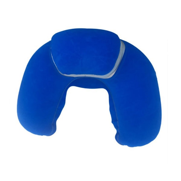 Luftoppblåsbar pute U-formet pute ROYAL BLUE royal blue