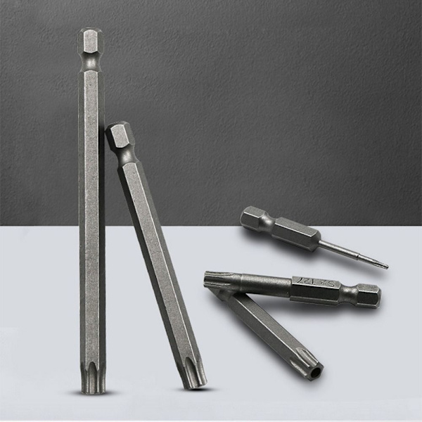 Torx skruvmejsel Bits Plommon blossom Bits ihåligt batchhuvud 11pcs-75mm