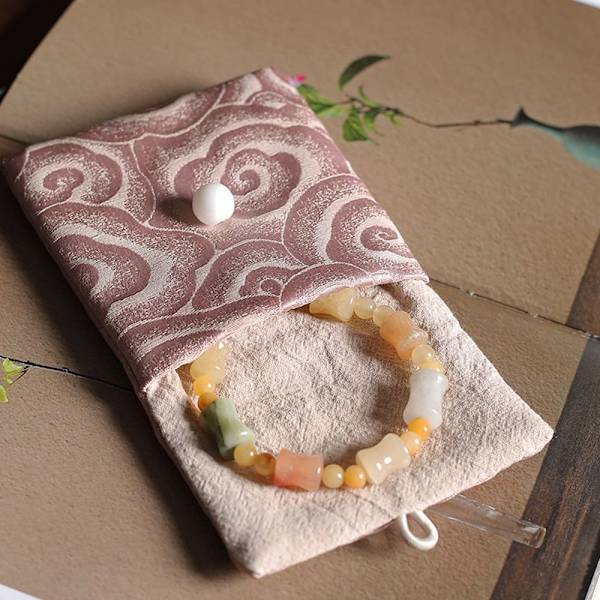 Korupussit Rannekoru riipuslaukku RUUNANINEN 10X15CM pink 10X15cm