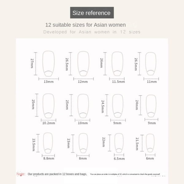 False Nails Fake Nails Nageltips W725