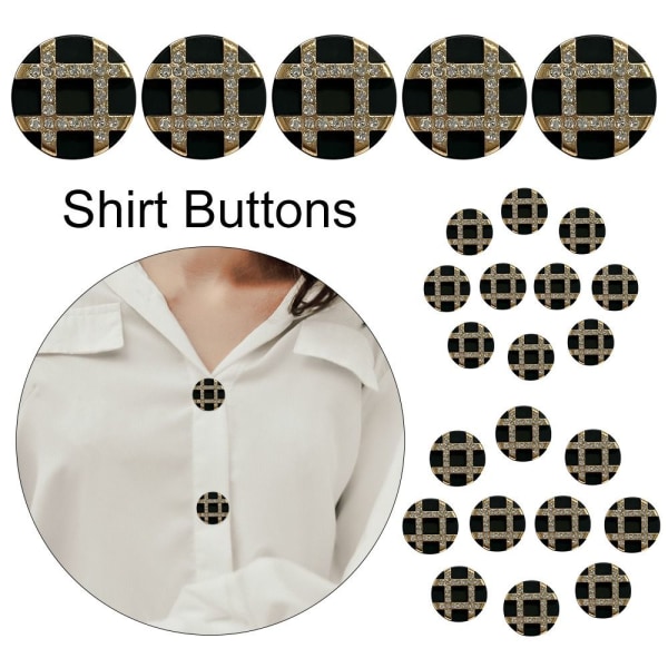 Rhinestone Buttons Skjorte Buttons 25MM10STK 10STK 25MM10pcs