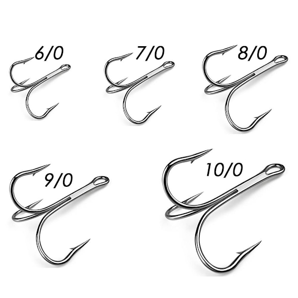 10ST/ Set Fishhooks Högkolstål 9/0 9/0 9/0