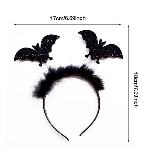 3 STK Halloween Hode Bøyle Masquerade Pannebånd EDDERKOPP EDDERKOPP spider