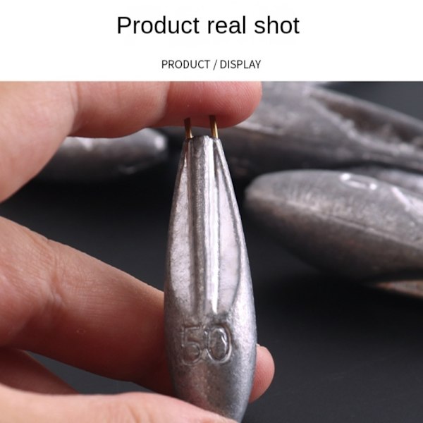 1/2/3/5/10 kpl Fishing Lead Sinkers Fishing Weight Sinker 10g(9g)-10pcs