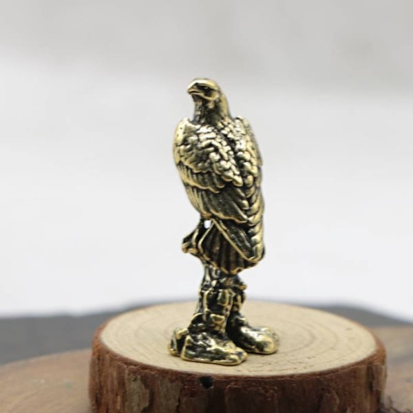 3 kpl kotkapatsas Miniatyyri veistos Vintage kuparilintu Eagle