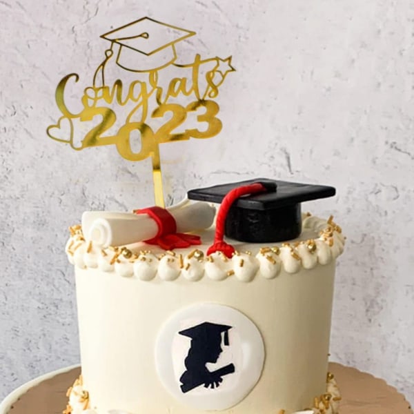 5 stk Cake Topper Happy Graduation 6 6 6