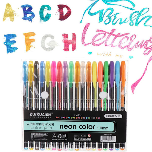 Gelstift Sæt Markeringspen Pastel