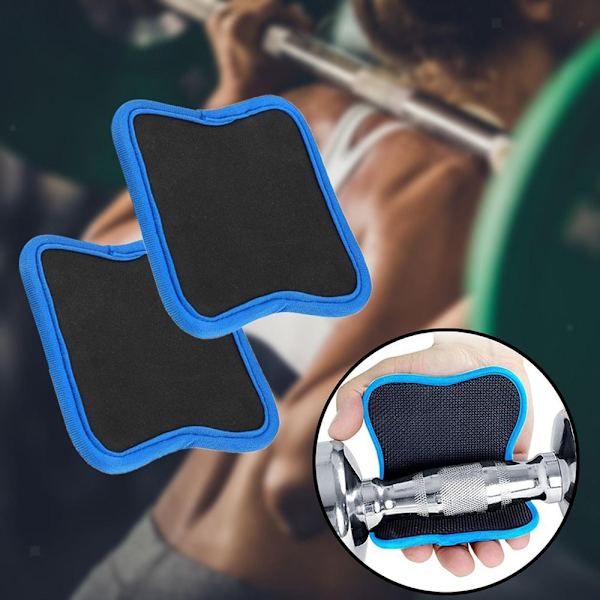 2 Stk Håndvægte Grips Pads Vægtløftningsbeskyttelsespuder SORT Black