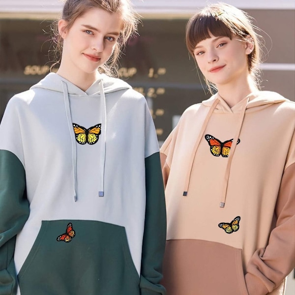 fjärilsapplikationer Butterfly Patches broderad fjäril