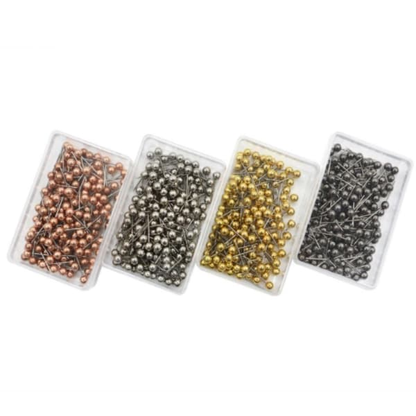 Pins Head Pins Four Colors Pins Multicolor Multicolor-Multicolor
