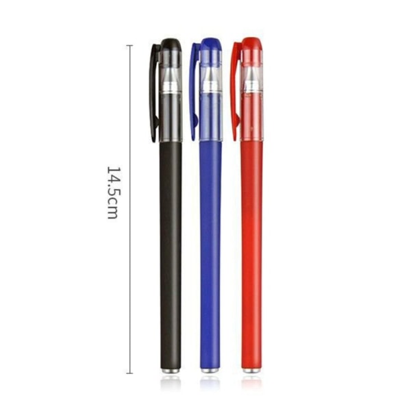 10STK Roller Pen Gel Pen 02-SORT BLÆK 02-SORT BLÆK 02-Black Ink