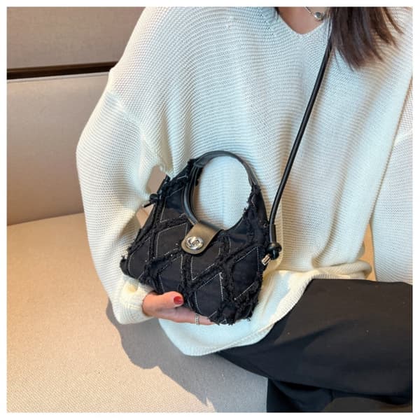Skulder Crossbody Tasker Dame Håndtasker SORT Black