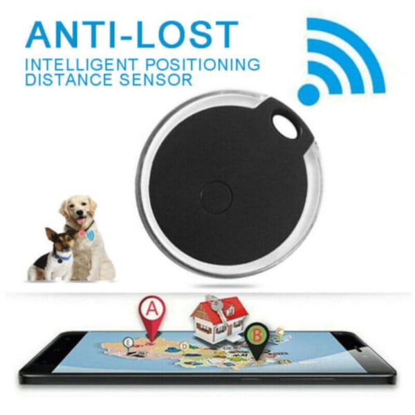 GPS Tracker Anti-Lost Device SVART black