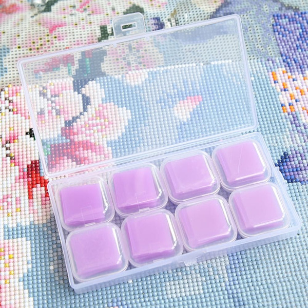 48stk Diamantmaleri Lim Ler Boremudder LILLA LILLA Purple