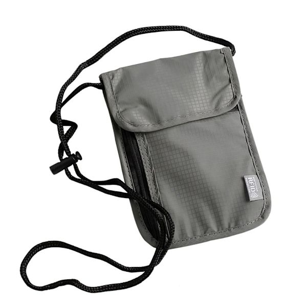 RFID Passi ID Laukku Asiakirjapussi HARMAA grey