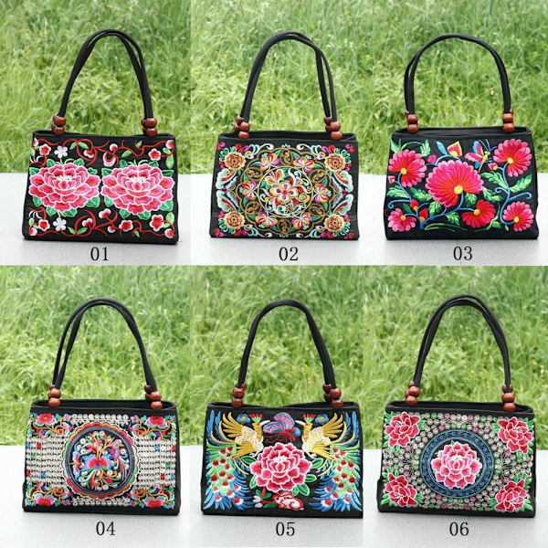 Broderede tasker Bucket Bag 3 3 3