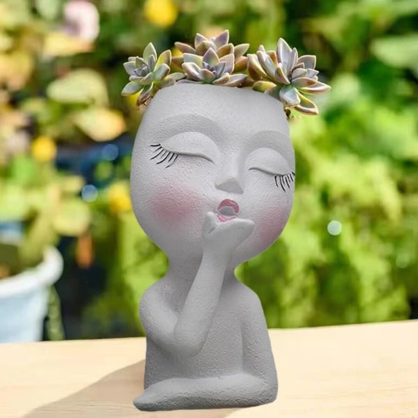 Blomkruka Växtkruka GRÅ Gray
