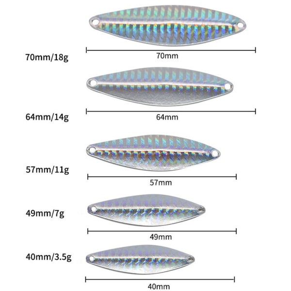 VIB Fishing Lures fjäder Metallskedar 11GD D 11gD