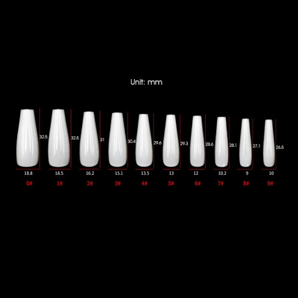 French Fake Nails Ballerina False Nail 2 2 2