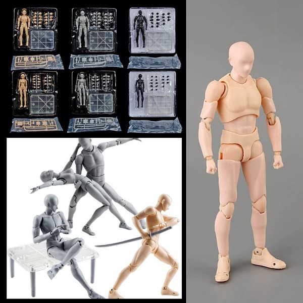 Tegne Mannekeng Anime Figur 2 2 2
