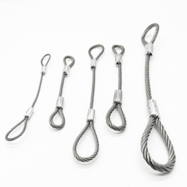 1,5-4mm Stålrep Hängrep 4MM2 METER 2 METER 4mm2 Meter