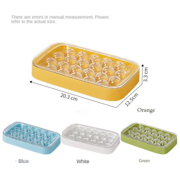 22 Grids Ice Cube Förvaringsbehållare Ice Cube Maker orange