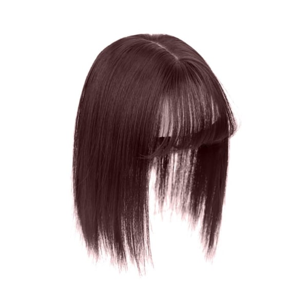Liuhai Hair Patch Reissue Block MØRKEBRUN 25CM 25CM dark brown 25CM-25CM