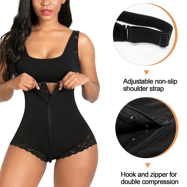 Waist Trainer Corset Bodysuit MUSTA L black L