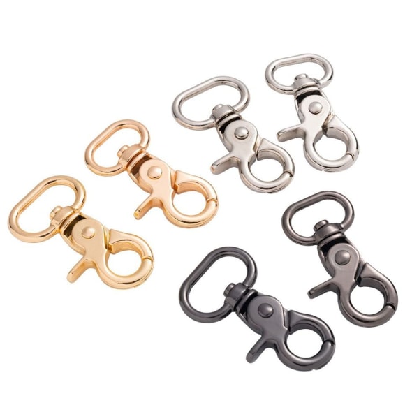 5st löstagbara Snap Hook Trigger Clips SVART 20MM Black 20mm