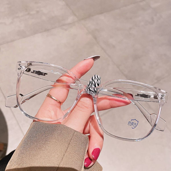 Anti-Blue Light Glasses Ylisuuret silmälasit LÄPINÄKYVÄT Transparent