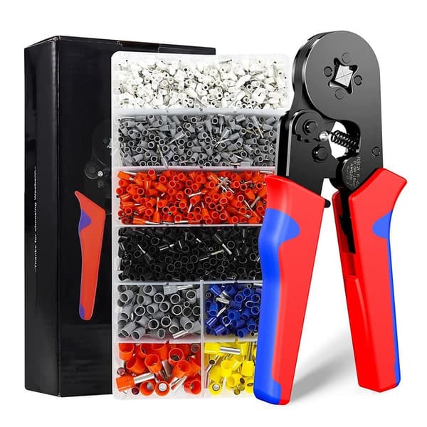 1200 stk. Ferrule Crimping Tools Sett Crimping Tang End Cord Lug