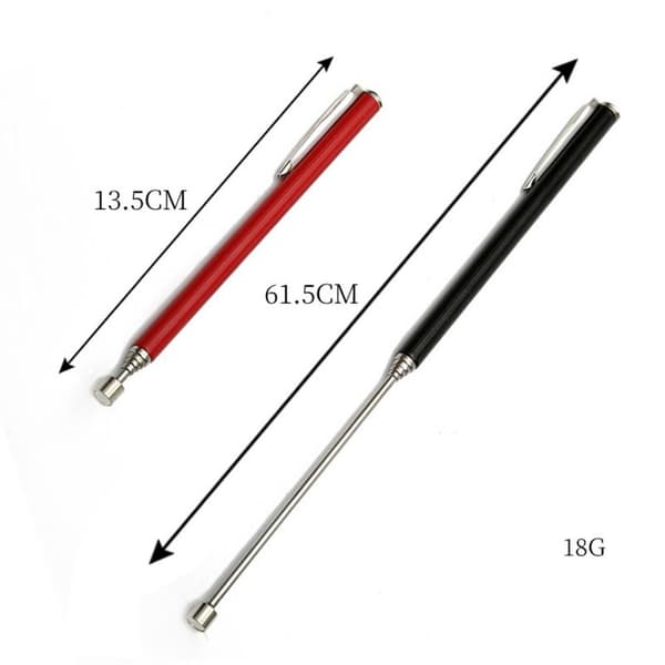 2 stk. Magnetisk pen opsamlingsstang 2 STK. 2LB SORT 2 STK. 2LB SORT 2Pcs 2lb black