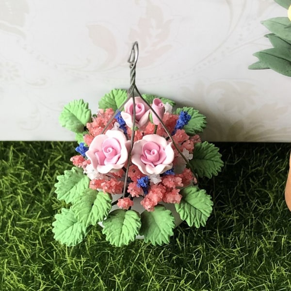 Dollhouse Flower Bonsai Miniature Greenery Potted 4 4 4